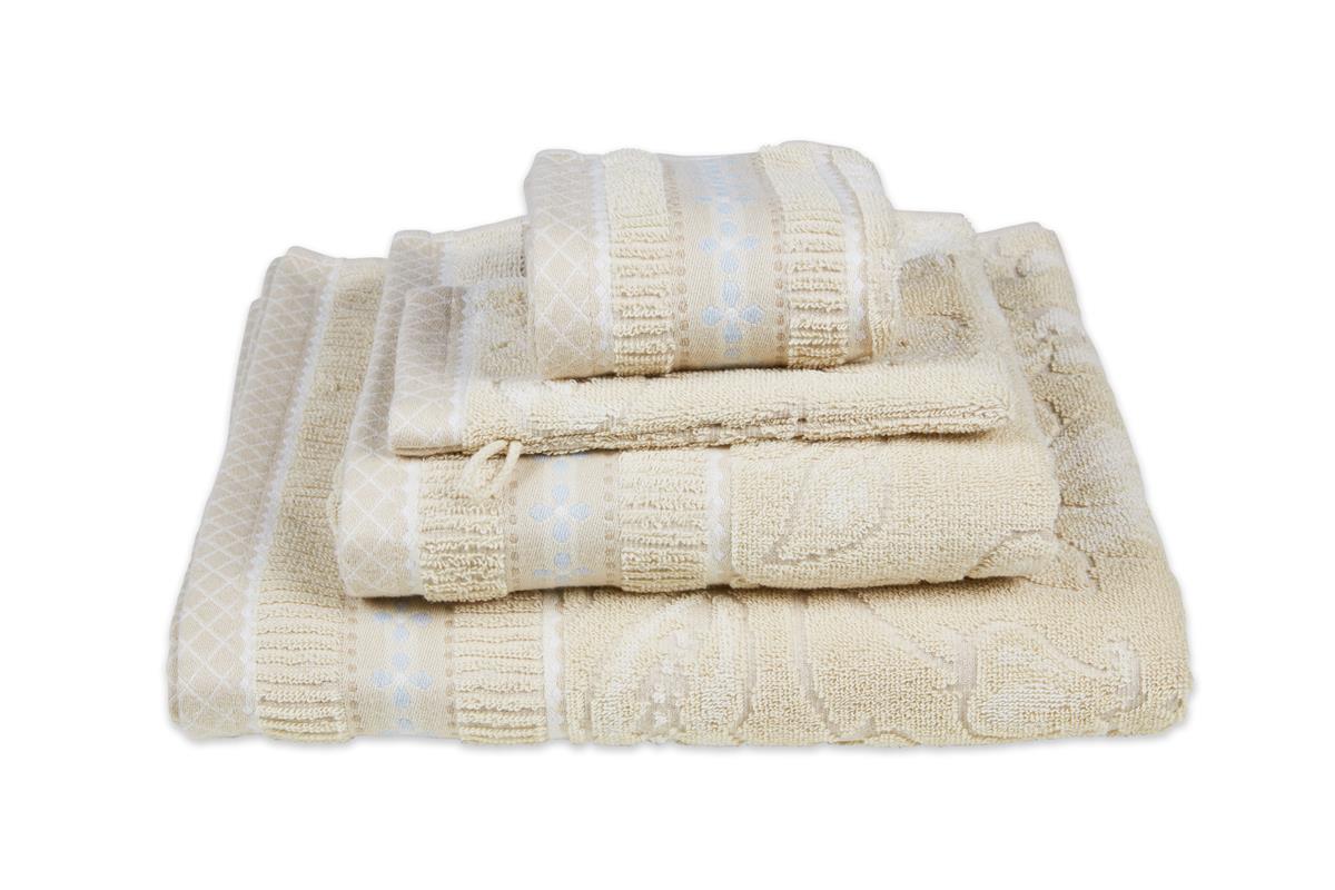 Pip Studio gastendoek Jasmin Jacquard - 30x50 cm - zand