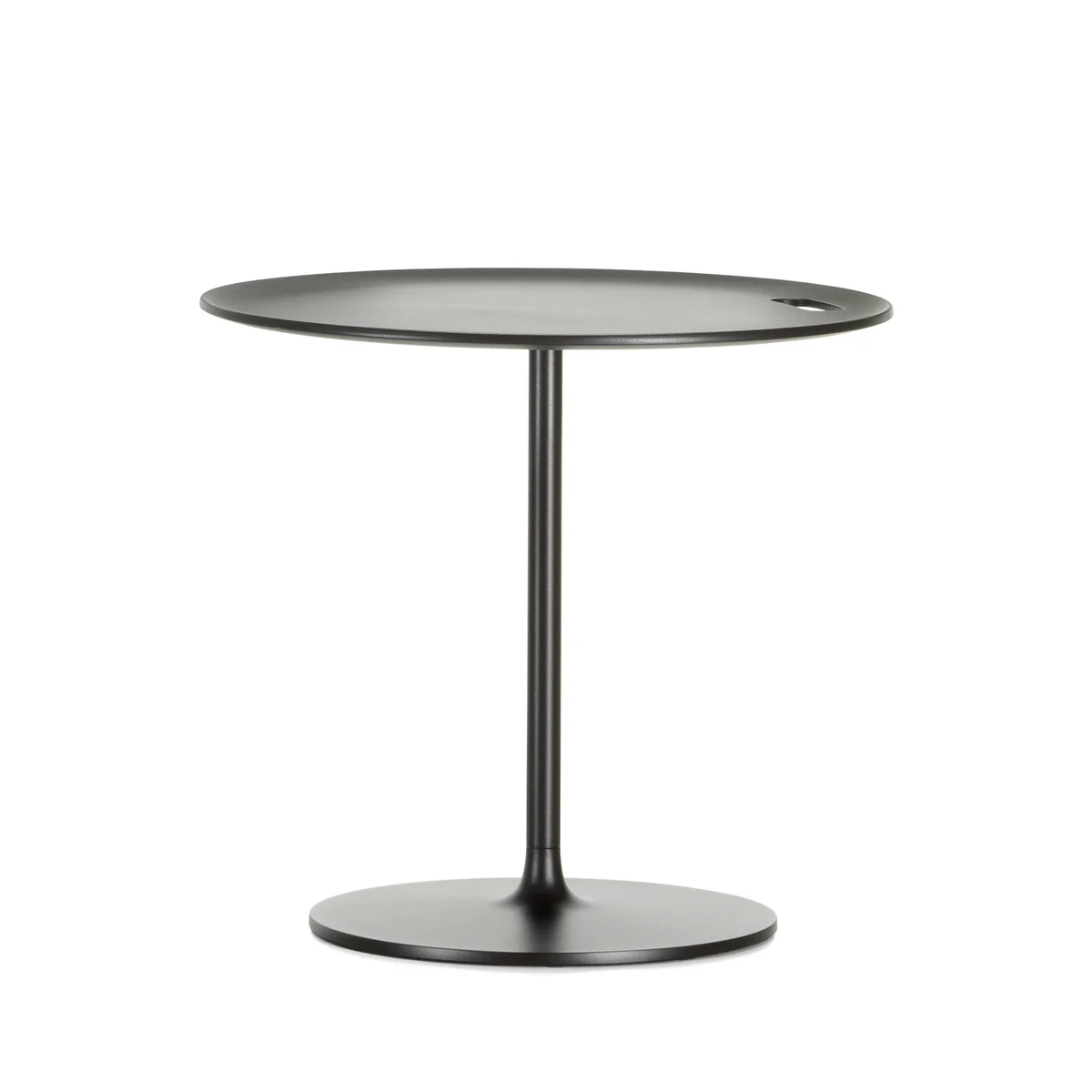 Vitra - Occasional Low Table 45, Aluminium / chocolat