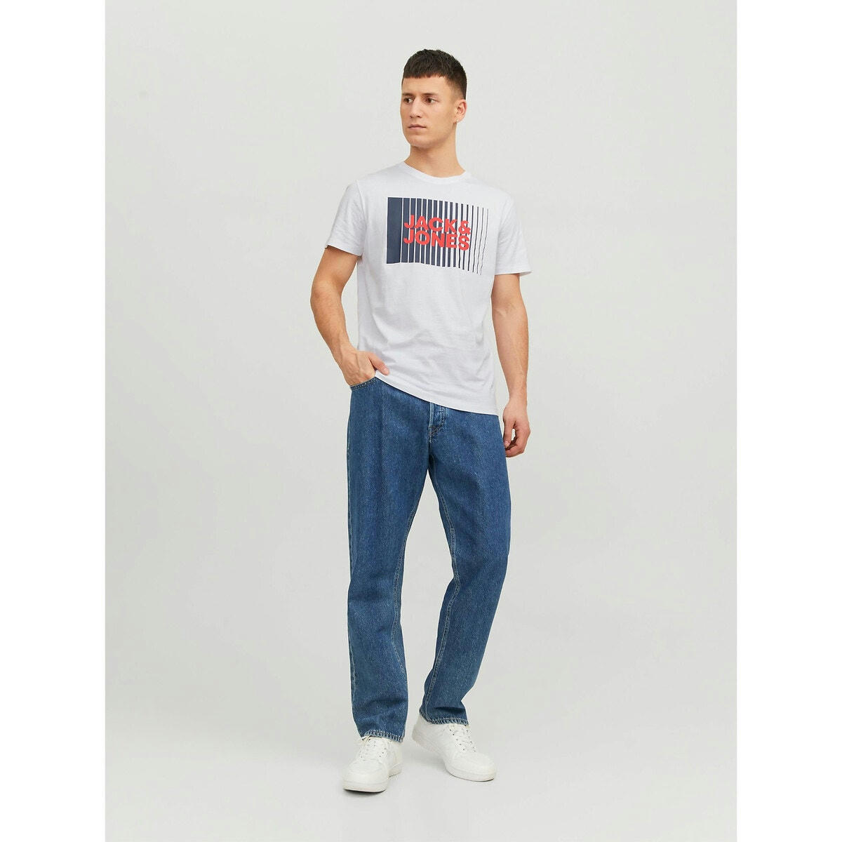 T-shirt col rond jjecorp logo