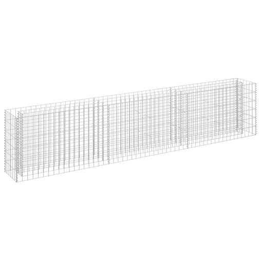 NNEVL Gabion Raised Bed Galvanised Steel 270x30x60 cm
