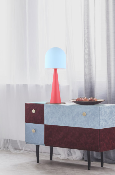 Stołowa VISBY lampa 1 niebieski czerwony