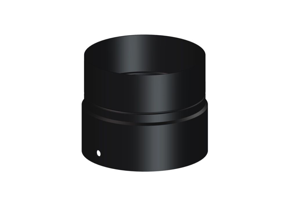 OVERGANG DINAK EMALJERT Ø150MM SVART