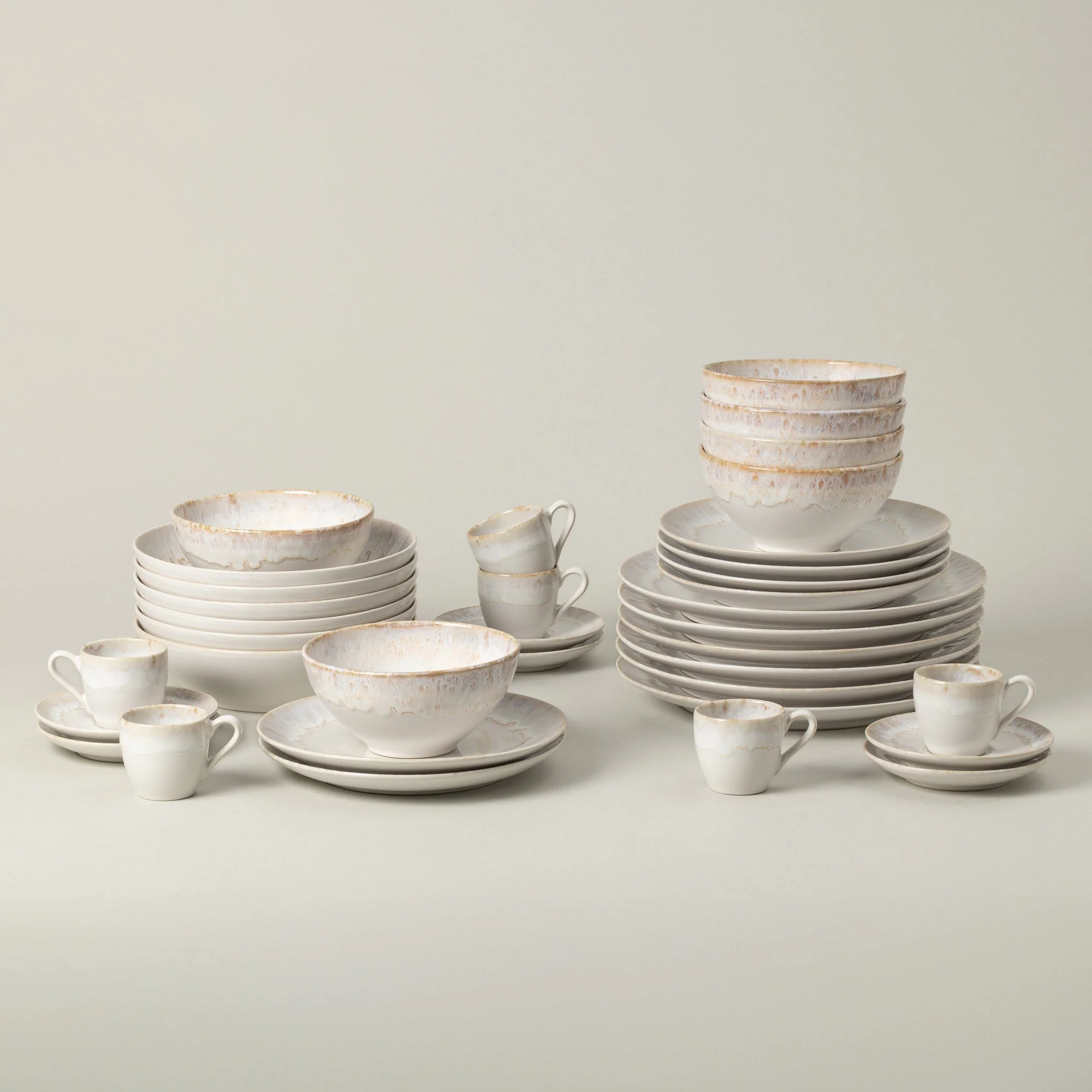 30-Piece Dinnerware Set with Coffee Cup and Saucer Taormina, Casafina by COSTA NOVA