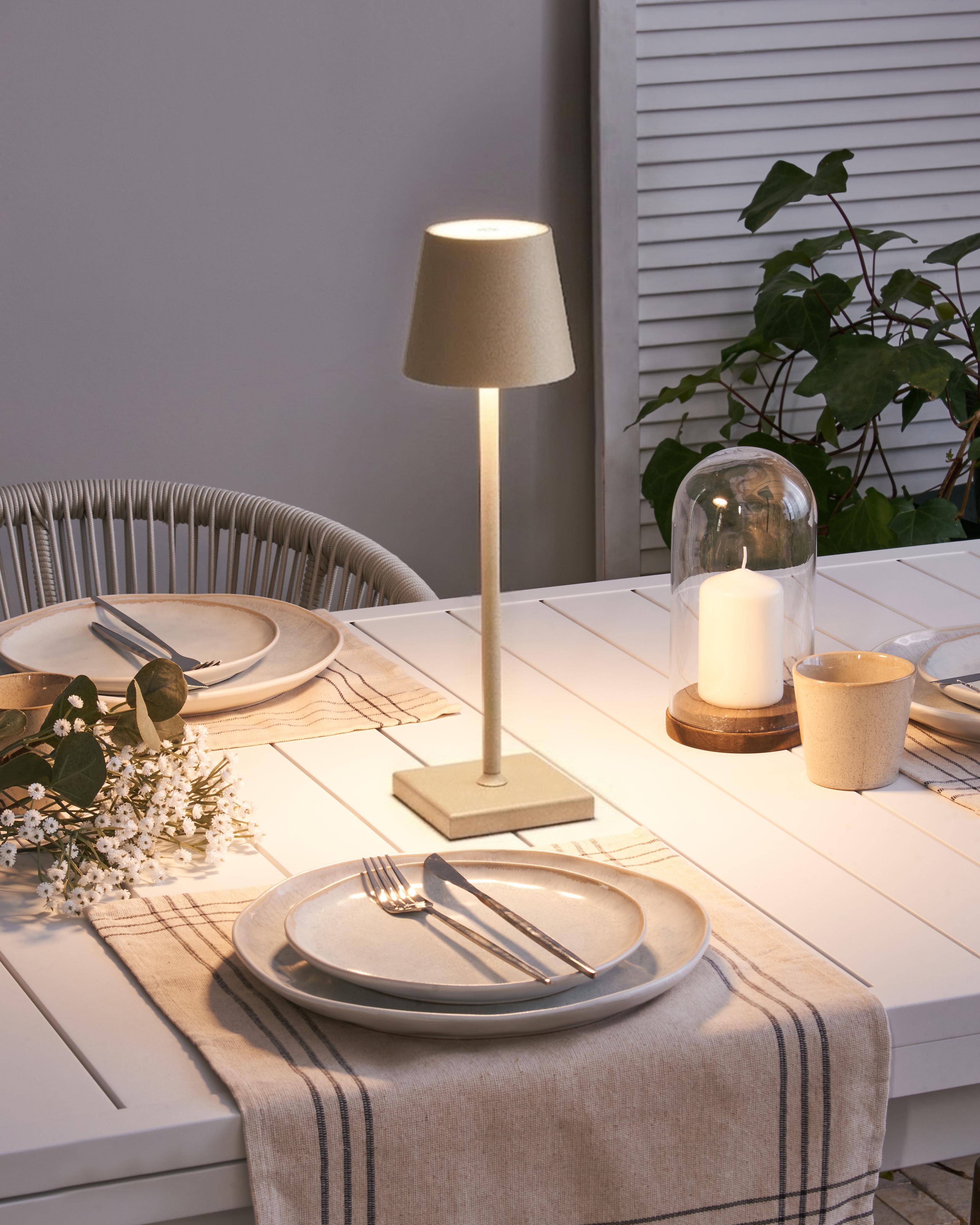 Wireless LED Table Lamp BACEIRO Metal Orange