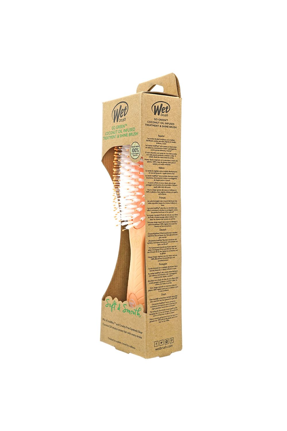 Wet Brush Go Green Coconut Oil Infused Treatment & Shine Hairbrush