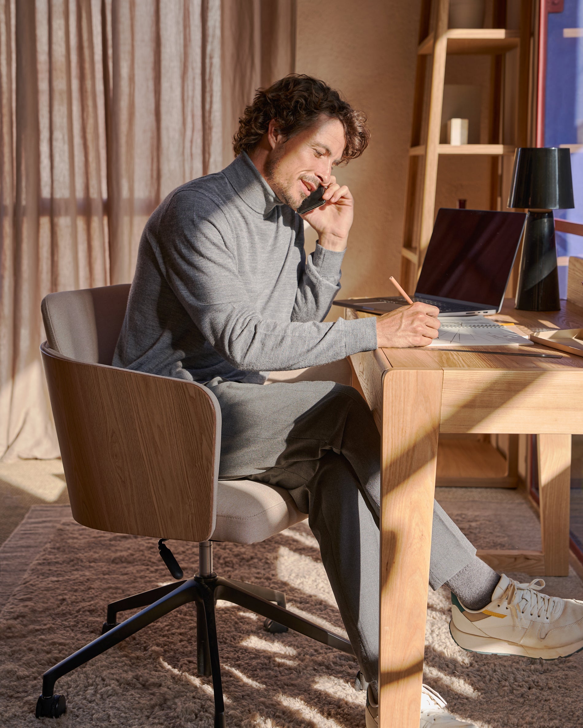 Kave Home - Wit Marely-vloerkleed van wol 160 x 230 cm