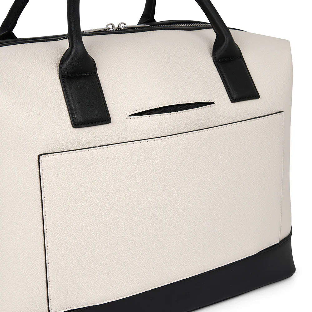 The Mae - Small Oyster Vegan Leather Travel Bag