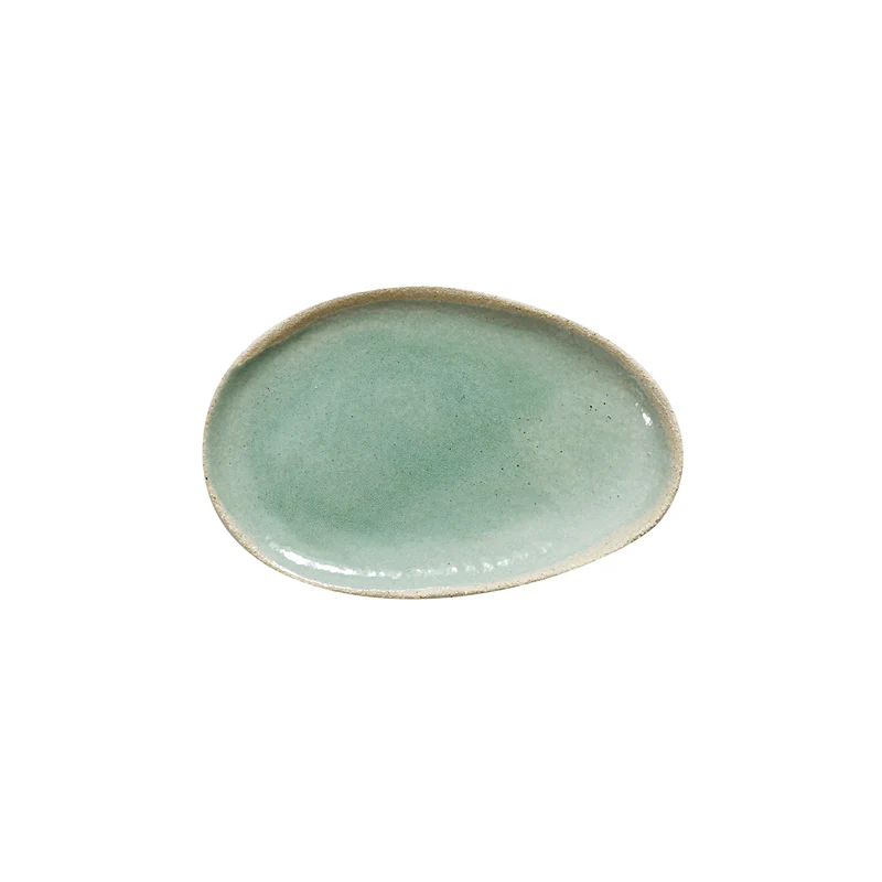 plat ovale s vert
