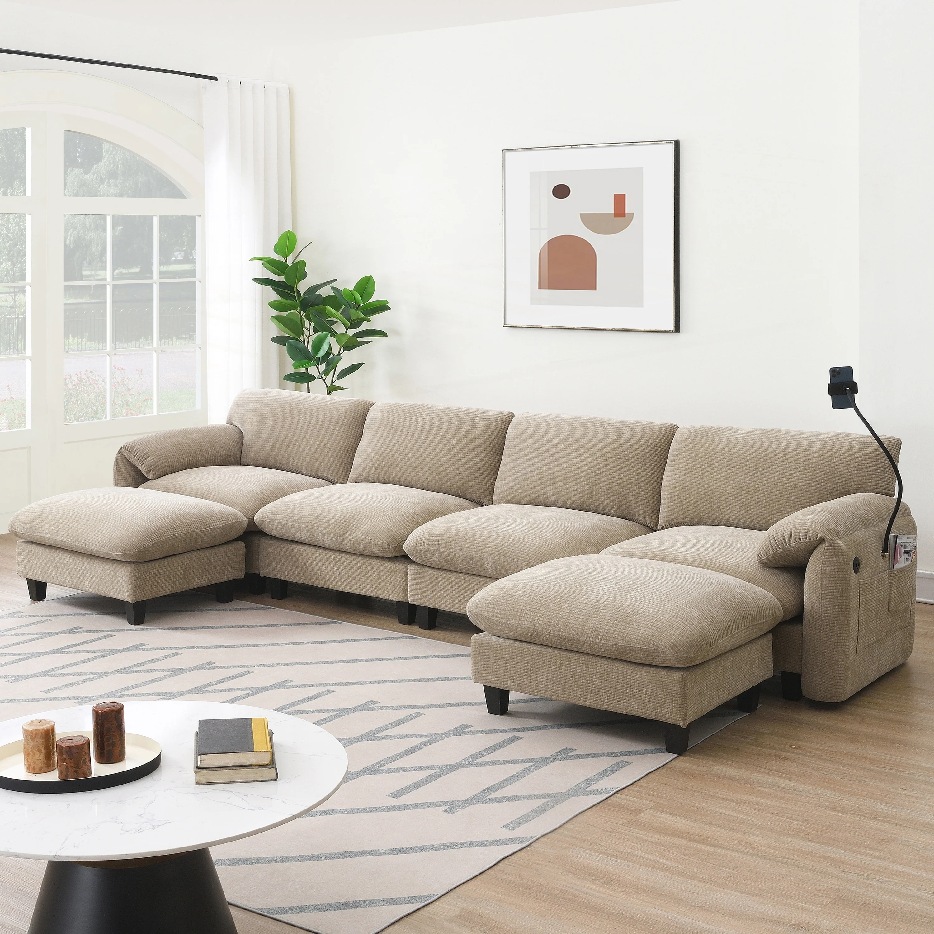140 Inch Modular Sectional Sofa