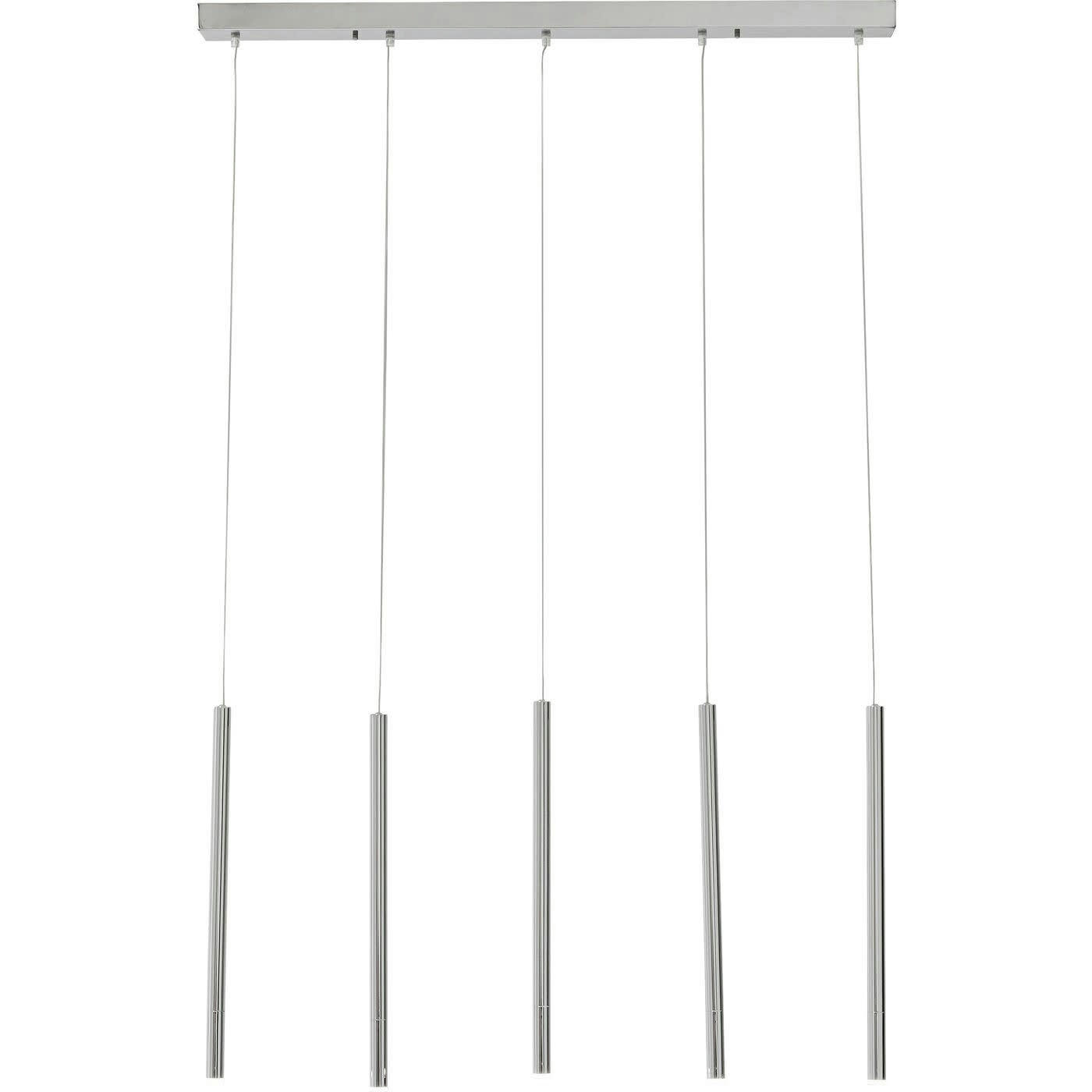 LIVING VEGAS - Suspension Living Vegas 5 tubes chromée Kare Design