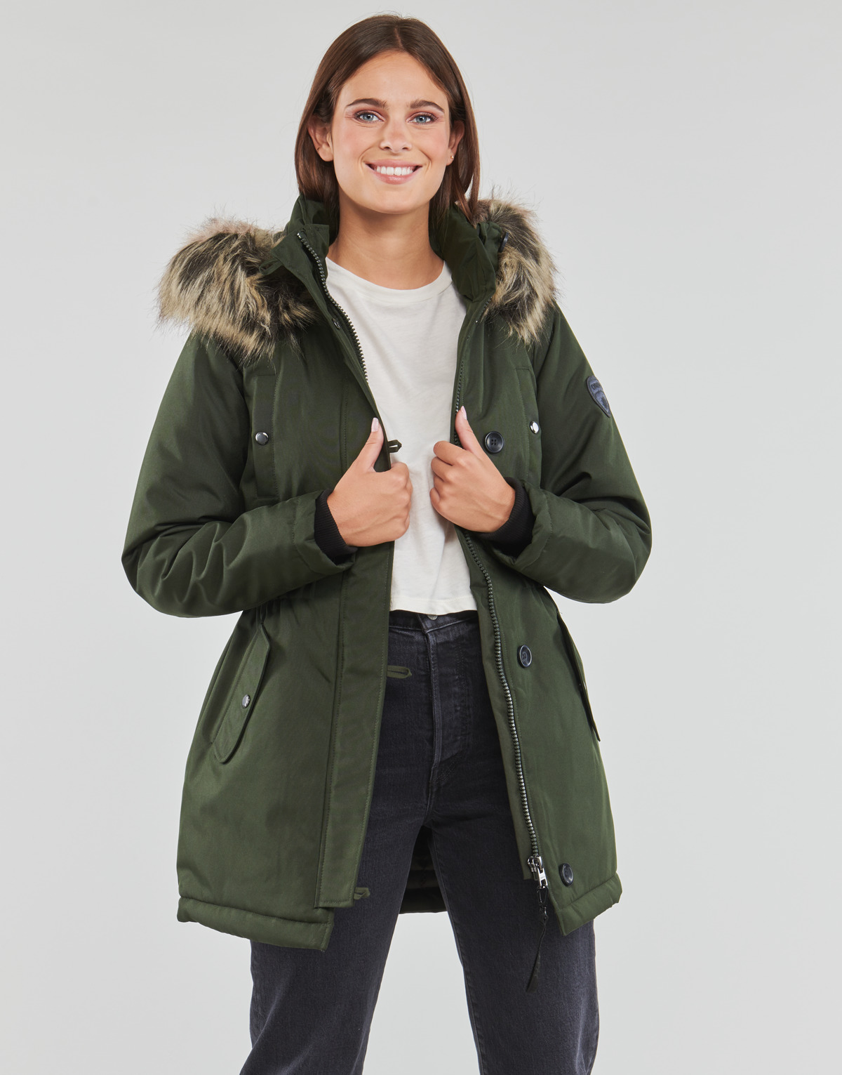 Only - ONLIRIS FUR WINTER PARKA CC OTW - Kaki