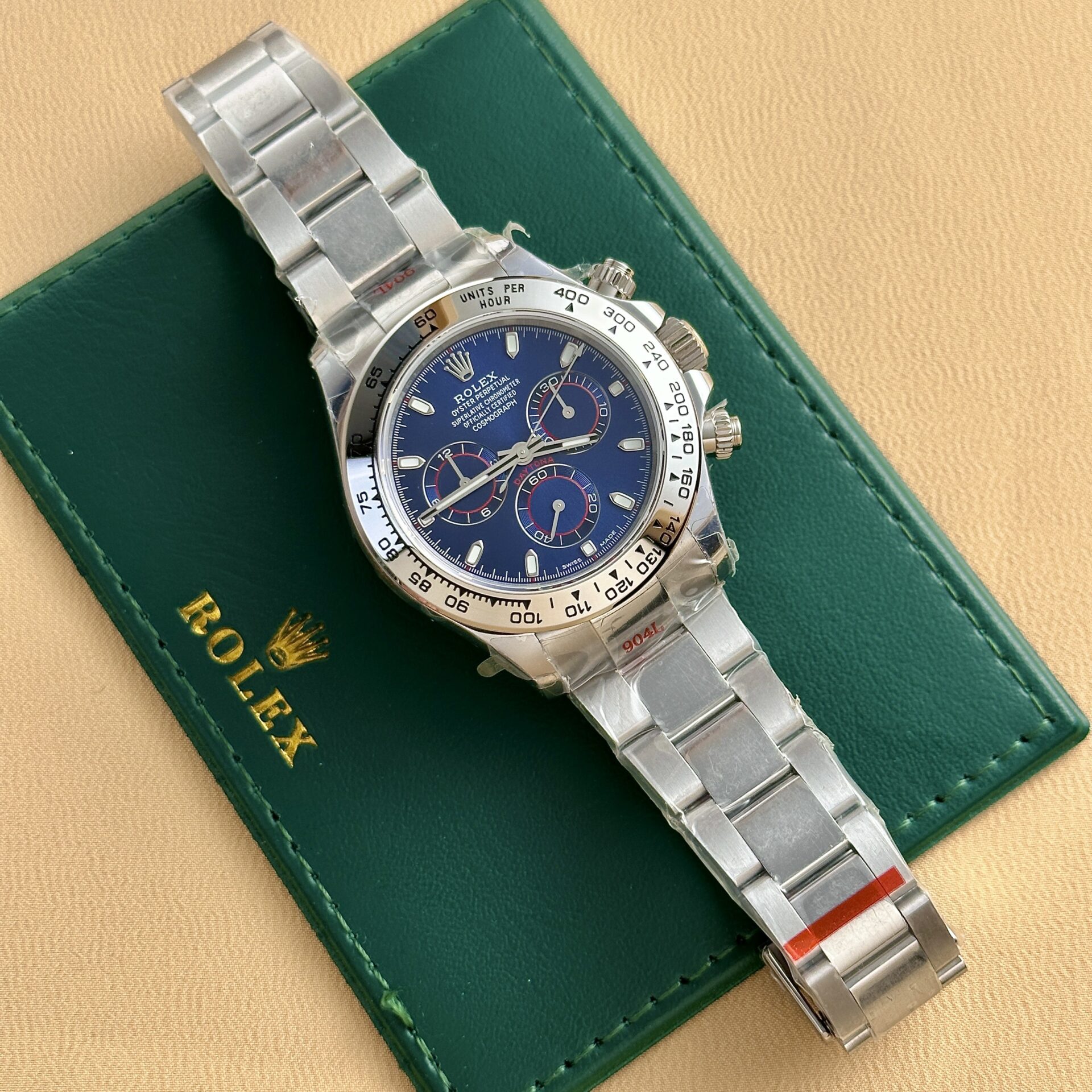 Rolex Daytona 116509 904L Steel Blue Dial 40mm Oyster Super Clone