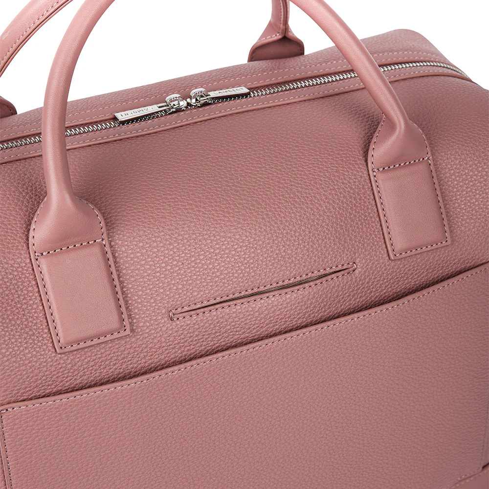 The Mae – Clay Vegan Leather Small Travel Bag