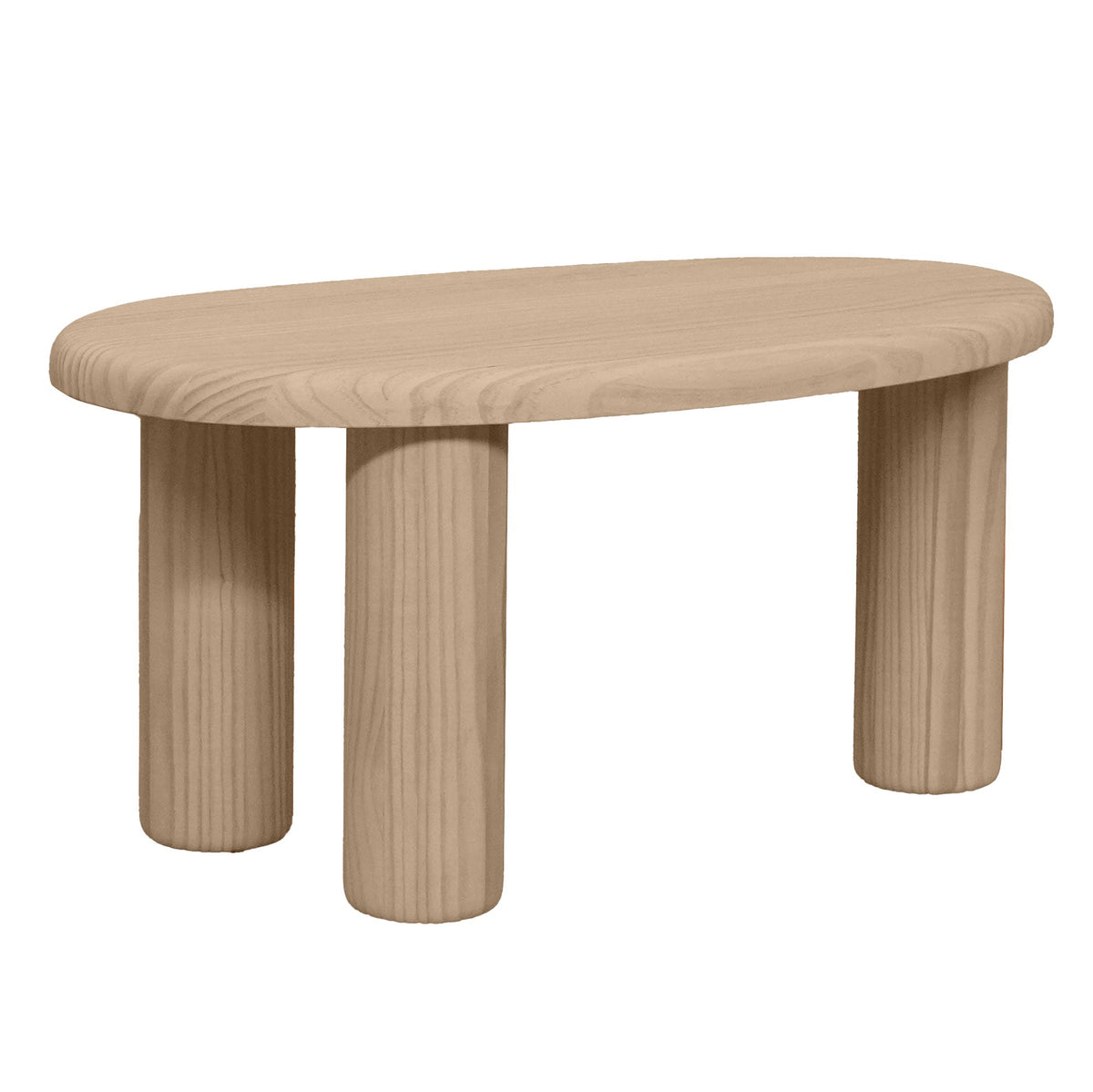 Naan Furniture Salontafel Tuna - Natuurlijk gelakt massief grenen - 61.6 cm