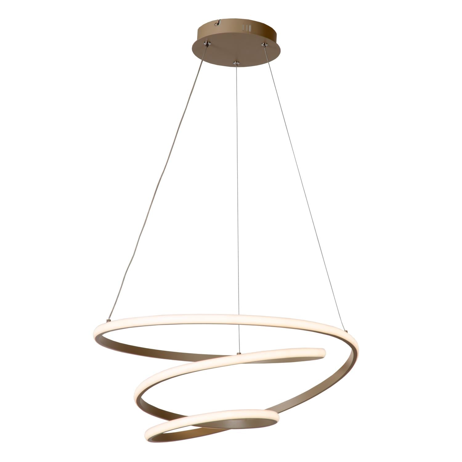 Lucide ESPIRAL Hanglamp - Taupe