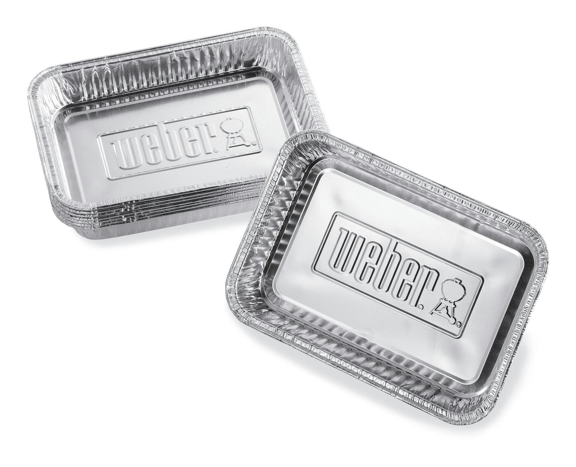 Weber Disposable BBQ Grease Drip Pans/Trays, 10 Pack