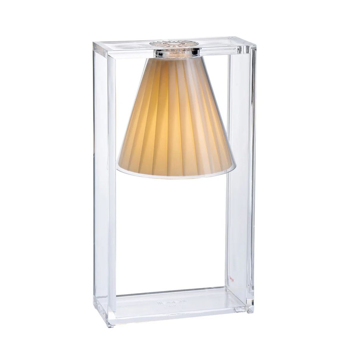 Kartell - Light-Air Tischleuchte, glasklar / beige