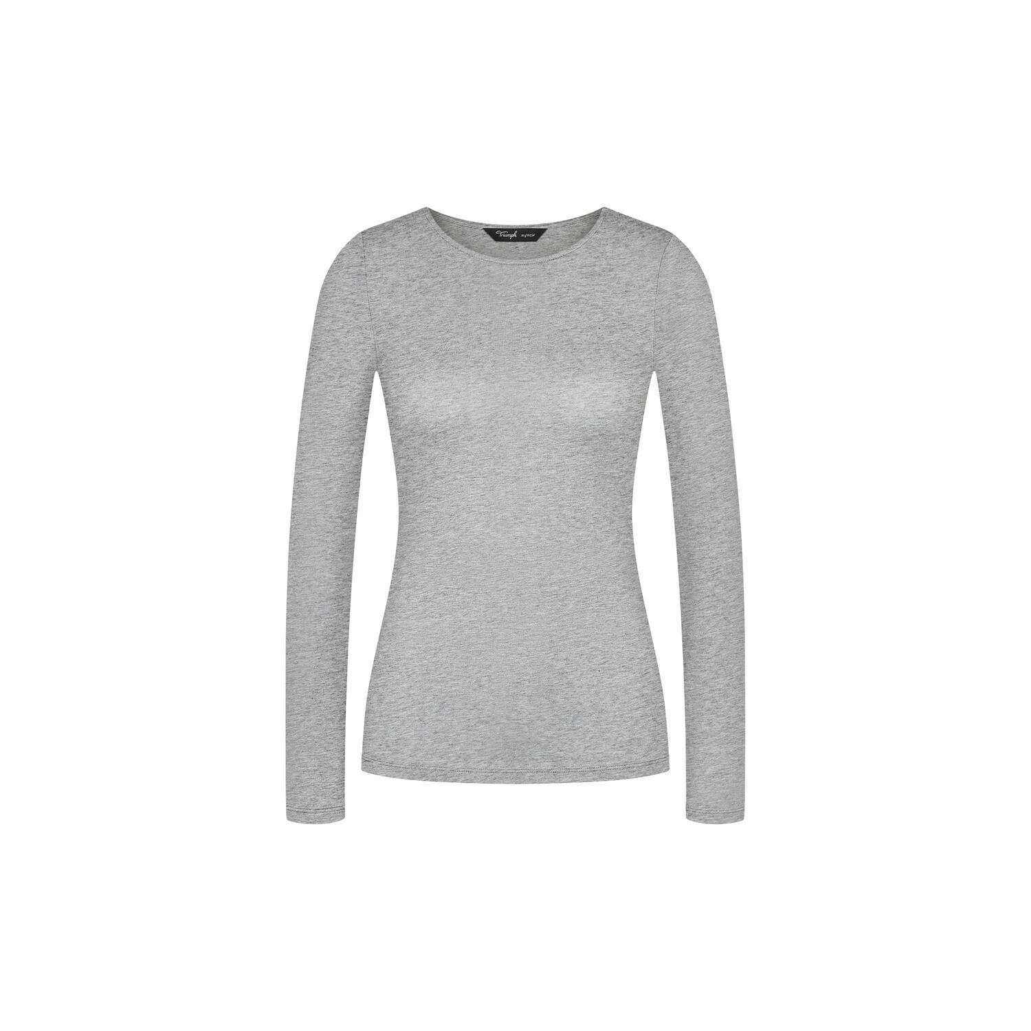 Beauty Layers LSL Top Wool, medium grey melange
