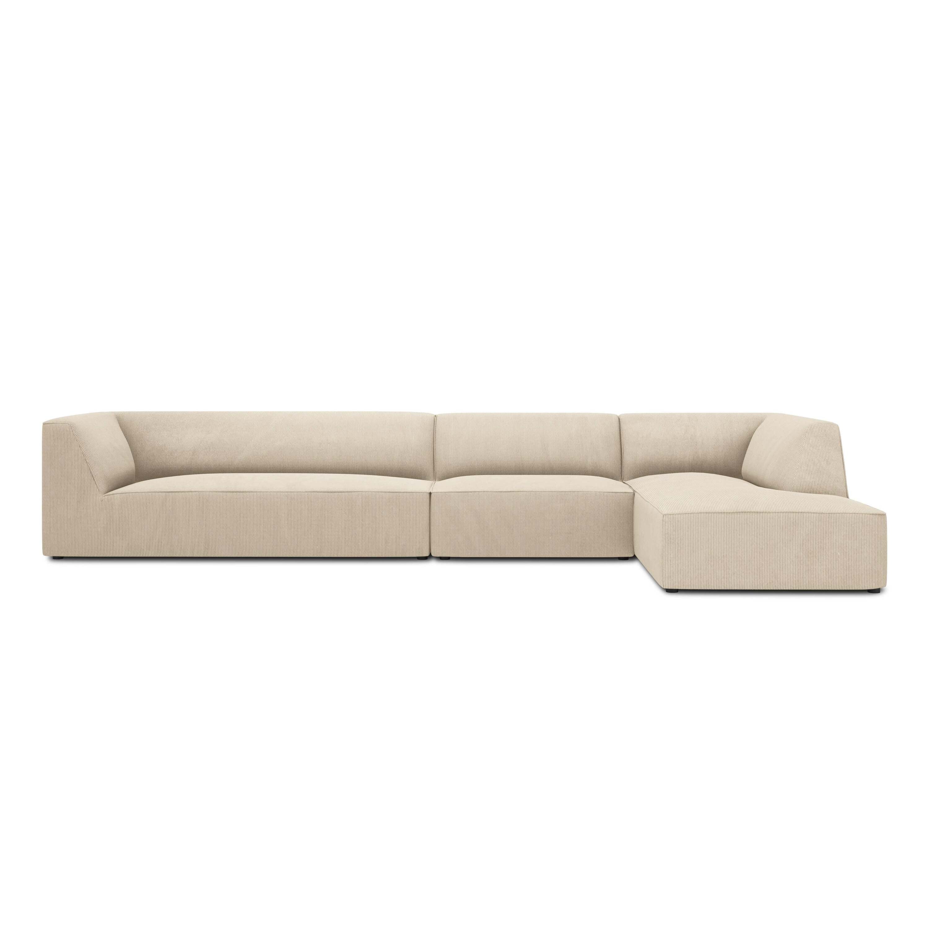 Windsor & Co Sao Hoekbank met Chaise Longue Rechts - 5-zits - Ribstof