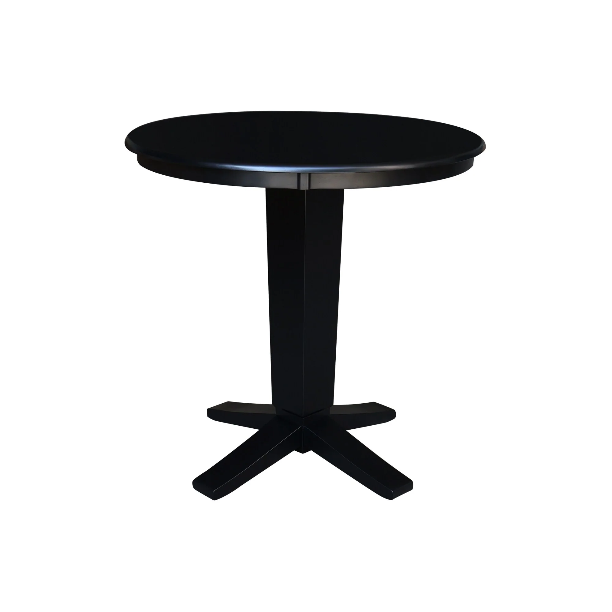 36 in Solid Wood Round Top Counter Height Pedestal Dining Table
