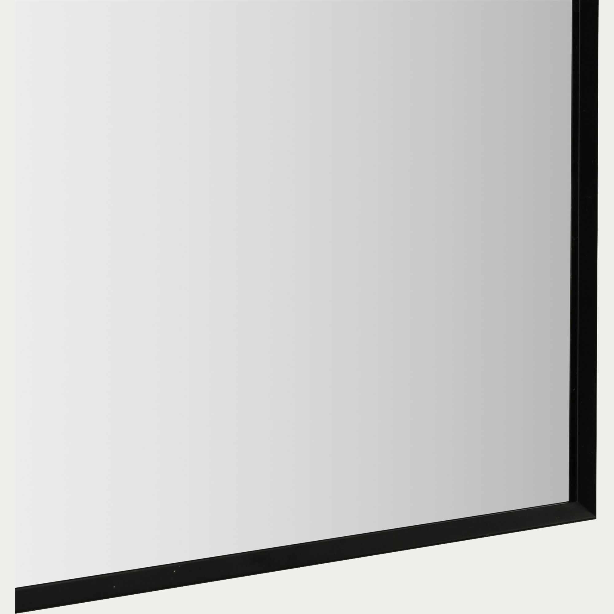 TREVISE - Miroir carré en aluminium 70x70cm - noir