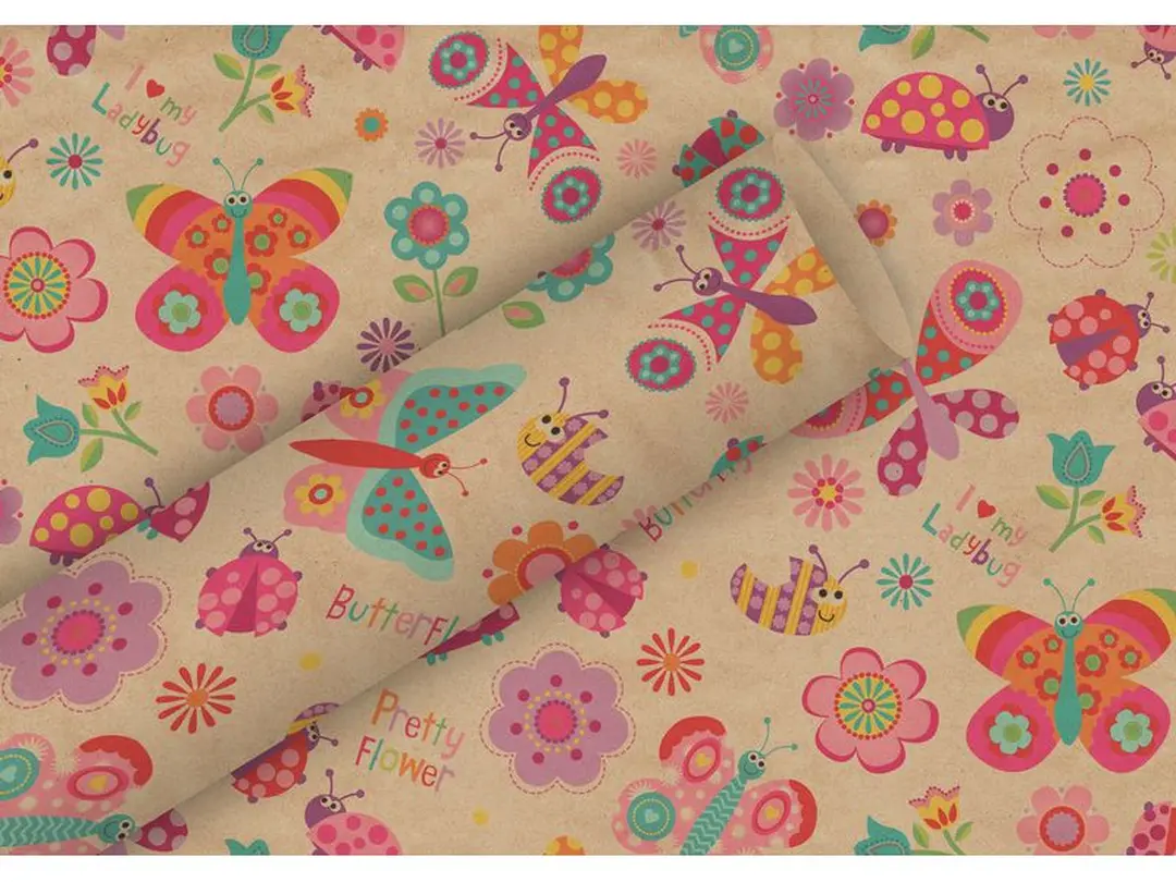 Geschenkpapier By Nature Flying Friends
