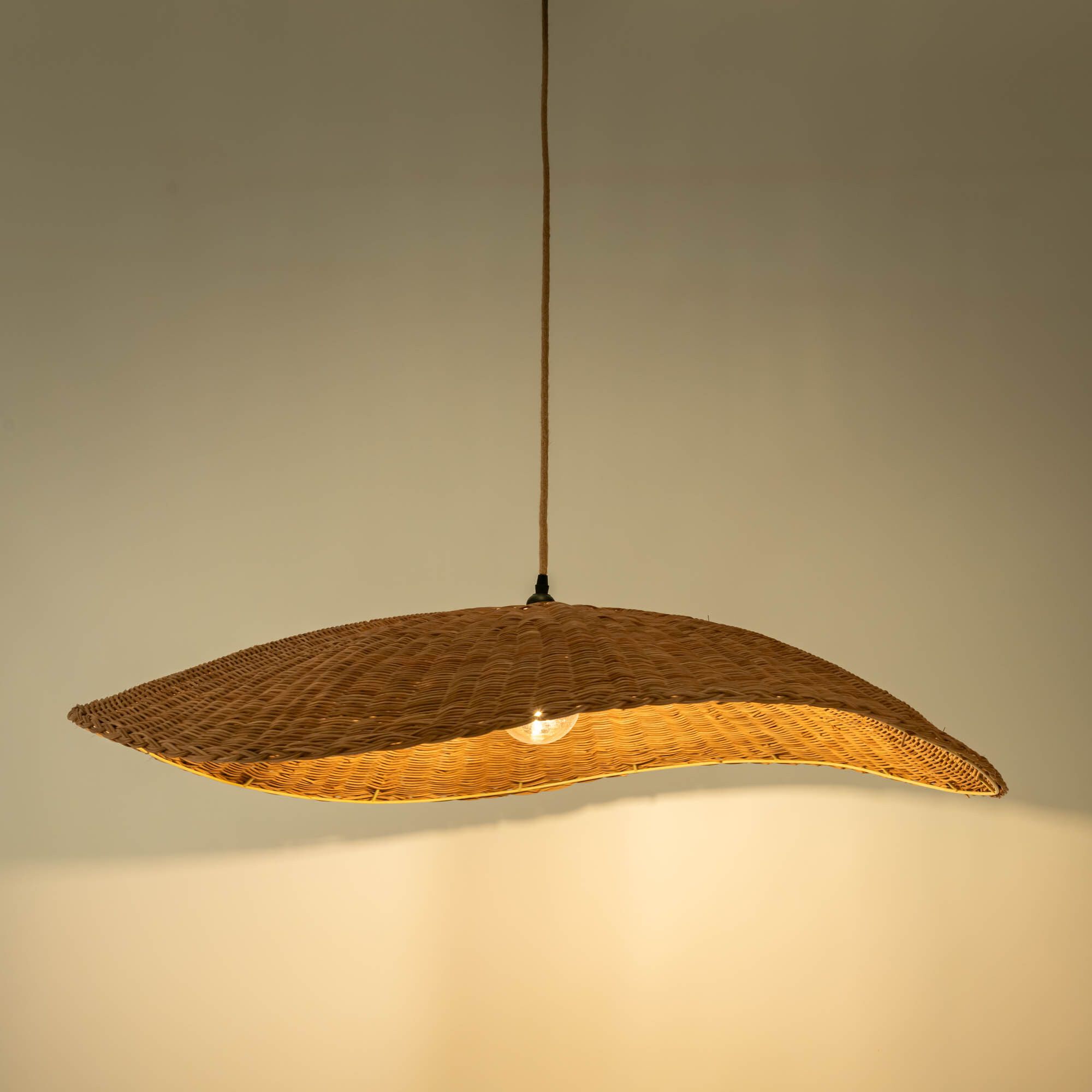 DENIA - Suspension non électrifiée en rotin D100cm - naturel