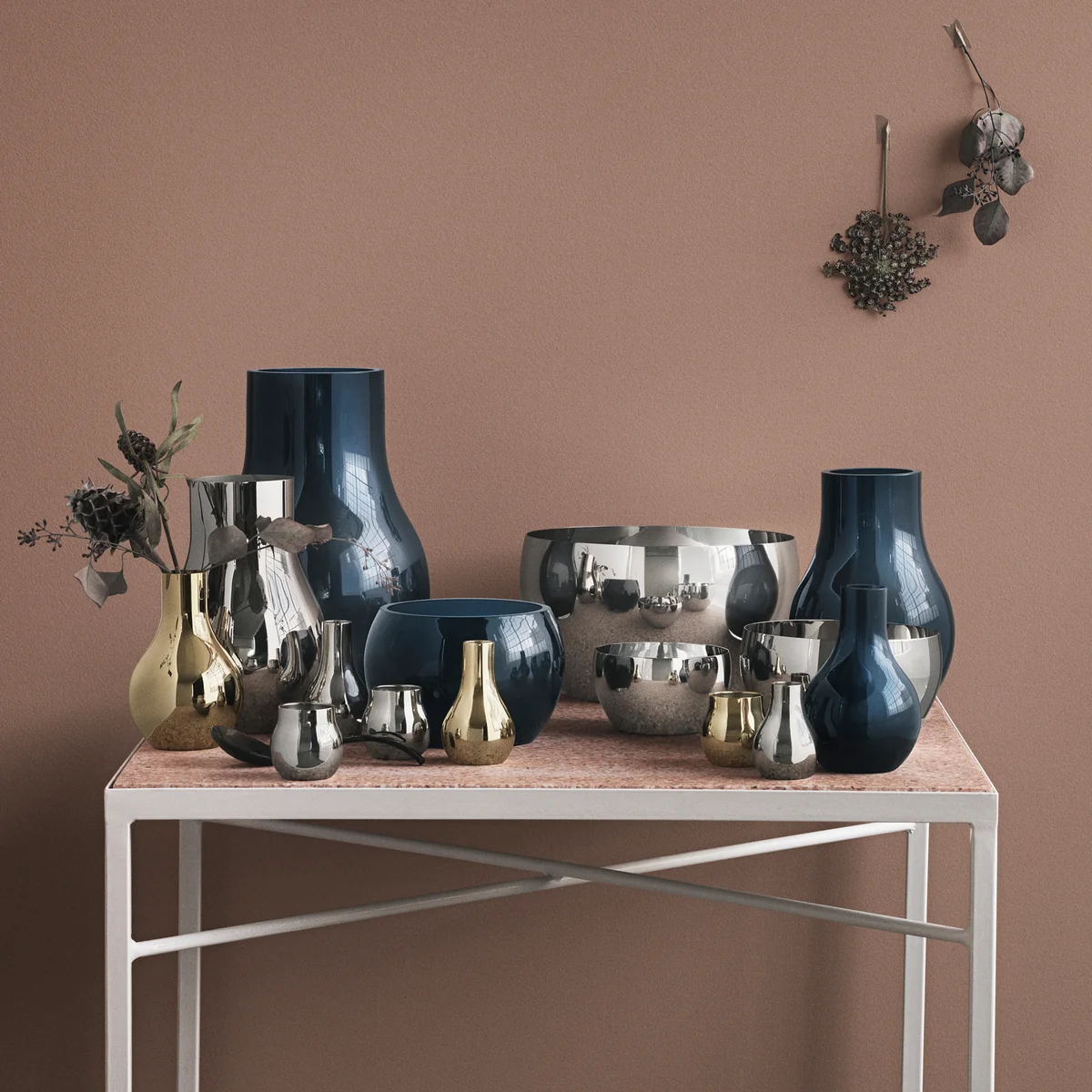 Georg Jensen - Cafu Teelichthalter Edelstahl (2er-Set)