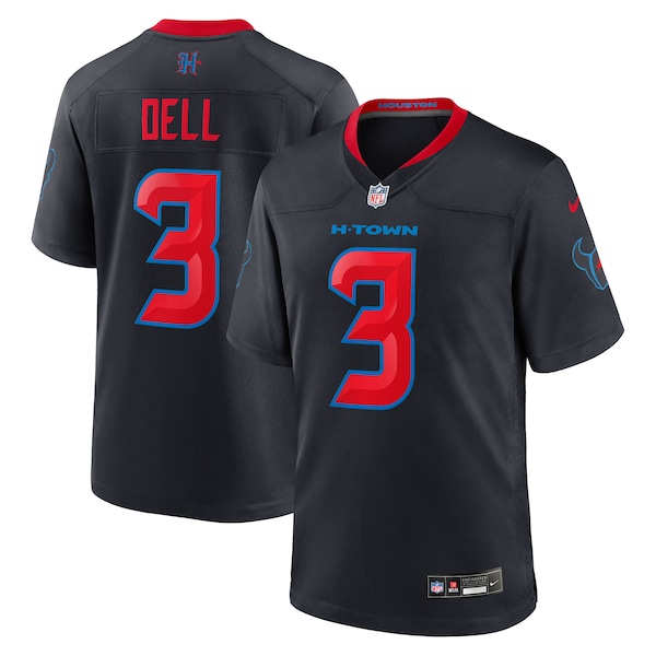 Tank Dell Houston Texans Nike 2nd Alternate Game Jersey -  Navy