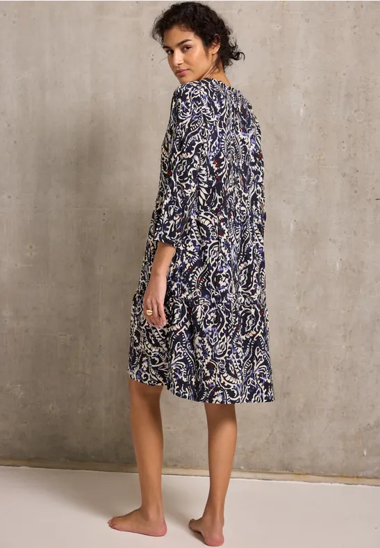 Gemustertes Tunika-Kleid