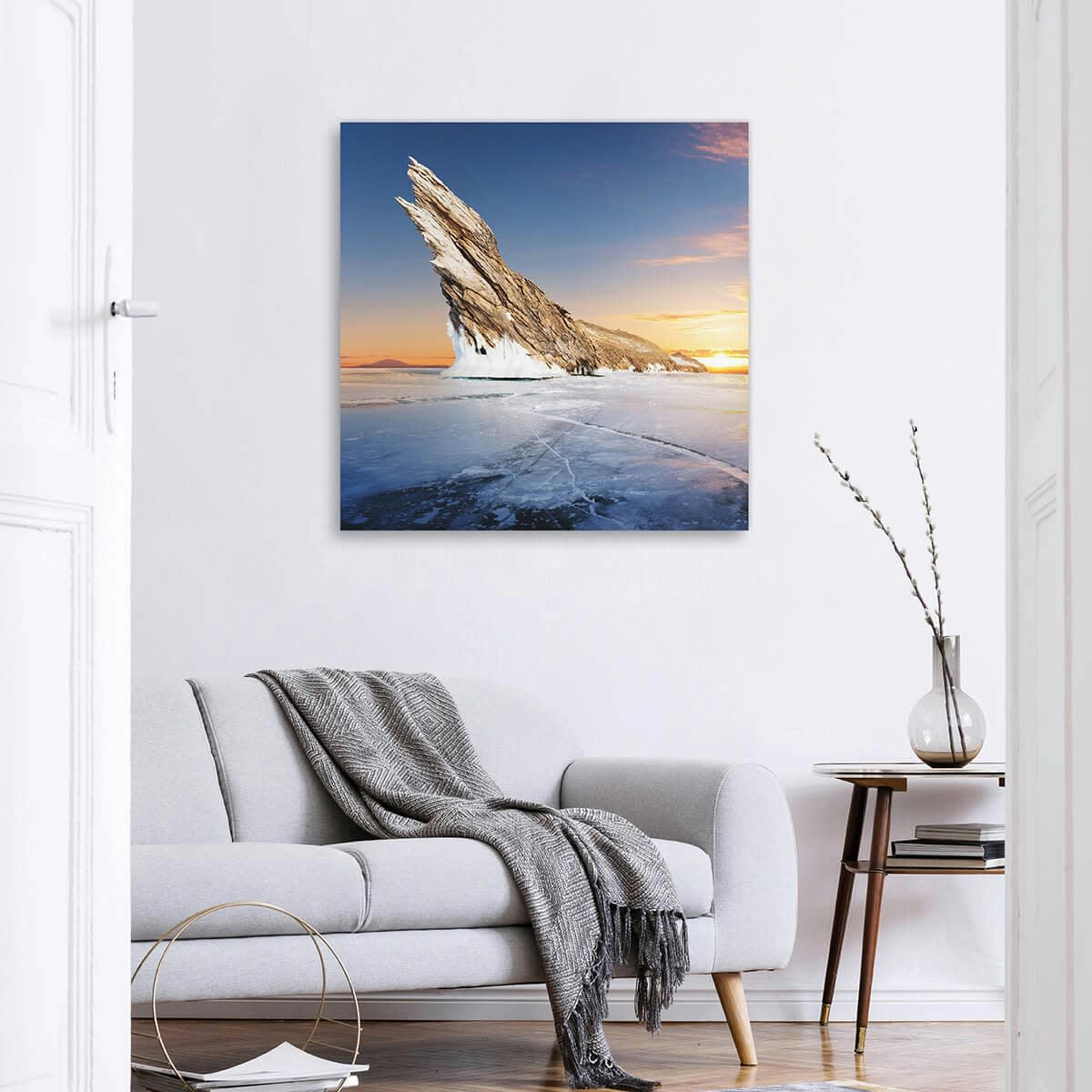 GRANDS ESPACES - Tableau sur toile paysage éclatant 65x65 cm