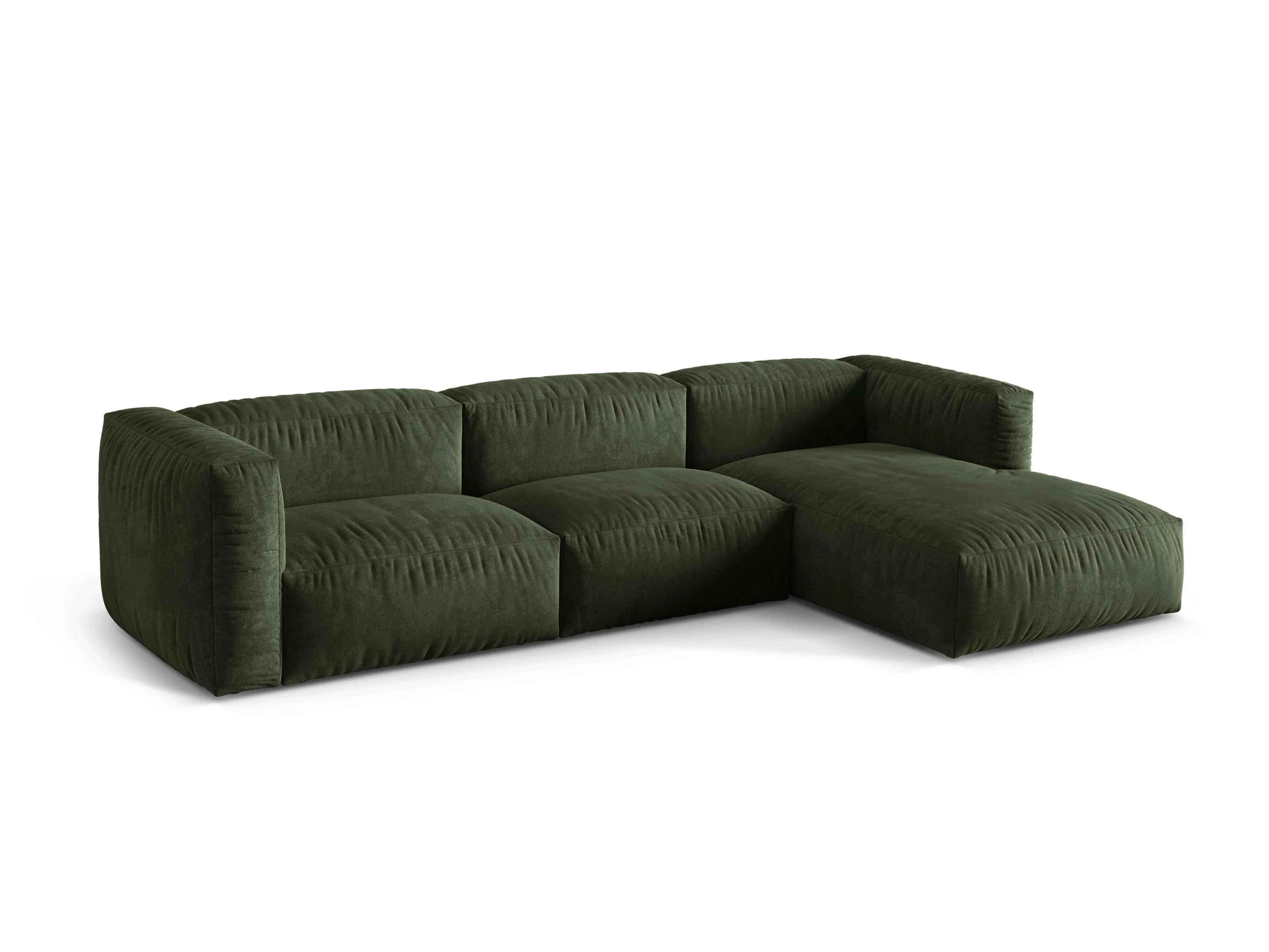 3-zits hoekbank Martina rechts velvet
