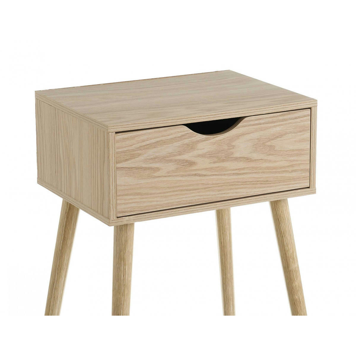 - Table de chevet en bois MDF 1 tiroir