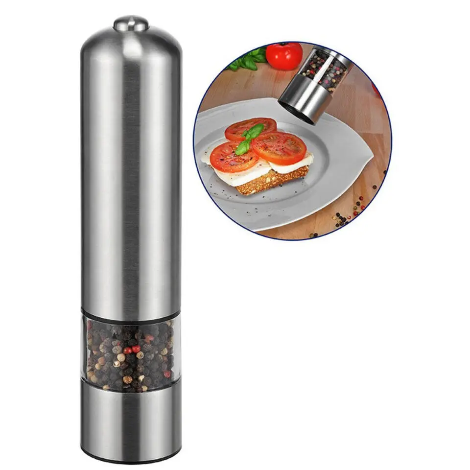 Zout- of pepermolen - elektrisch - 5 x 22,5 m - RVS