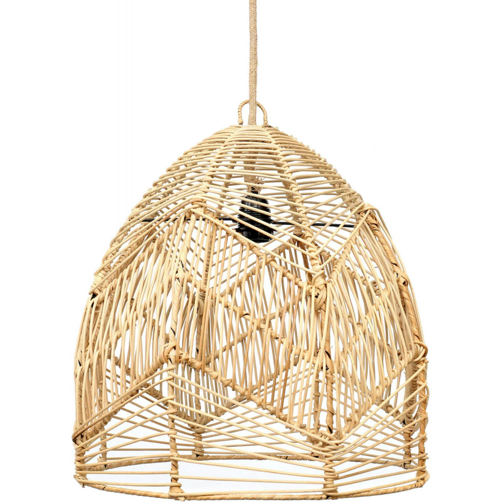 BALI BAZAR - Abat-jour Rotin Bois clair 40x40x42 cm