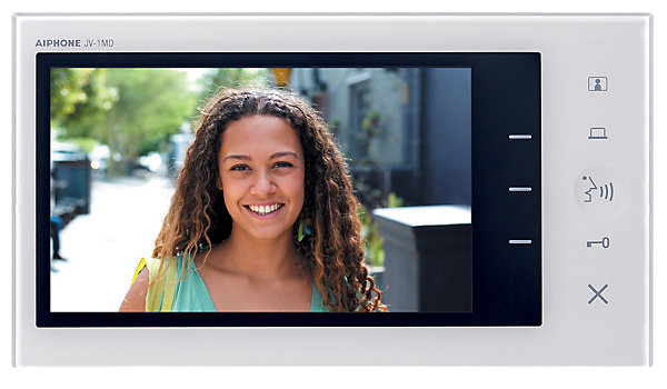 Kit vidéo couleur anti vandales encastré 2 fils intégral AIPHONE 130441