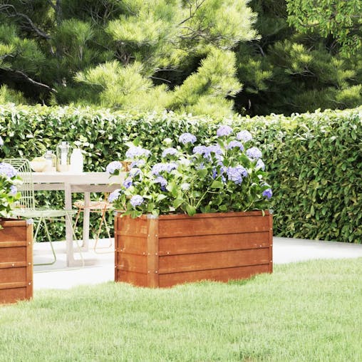 NNEVL Garden Raised Bed Rusty 100x40x45 cm Corten Steel