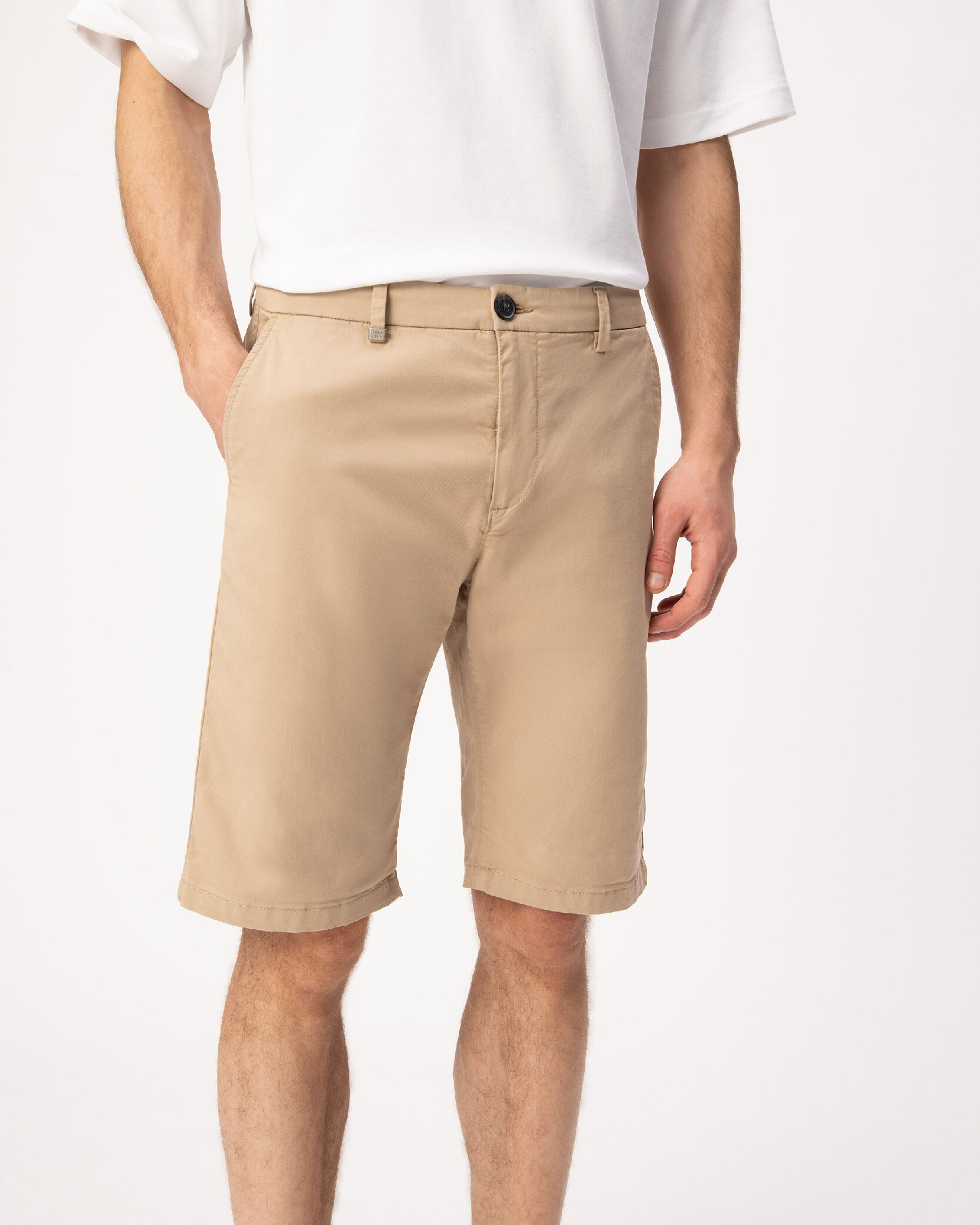 Bermuda CHINO TAPERED sable Homme