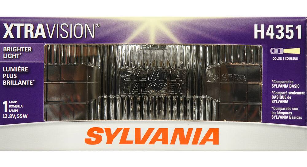 H4351 Sylvania XtraVision® Sealed Beam Headlight, Brighter Light, 1-pk