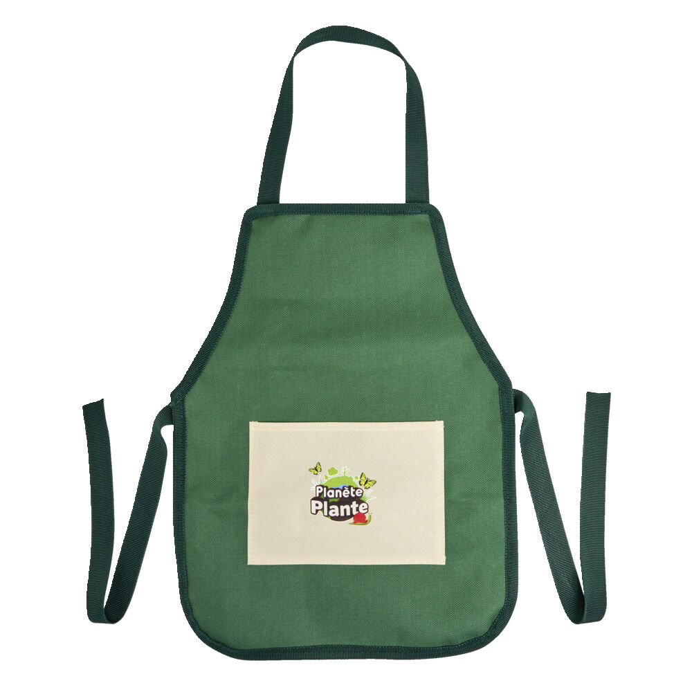 Tablier de jardinage enfant 30x40cm - Taille L - polyester vert