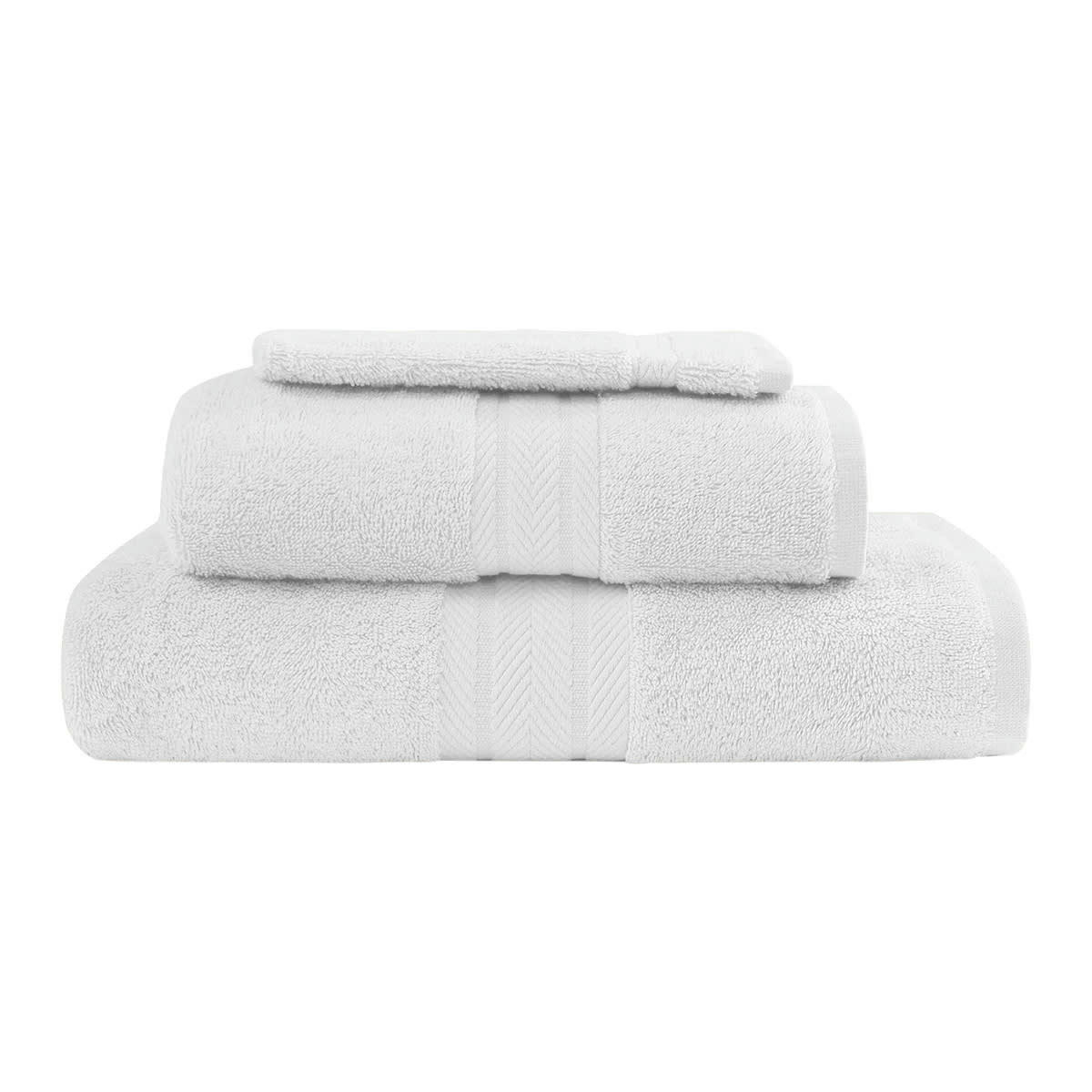 LUXURY - Ensemble de bain 3 pièces Blanc