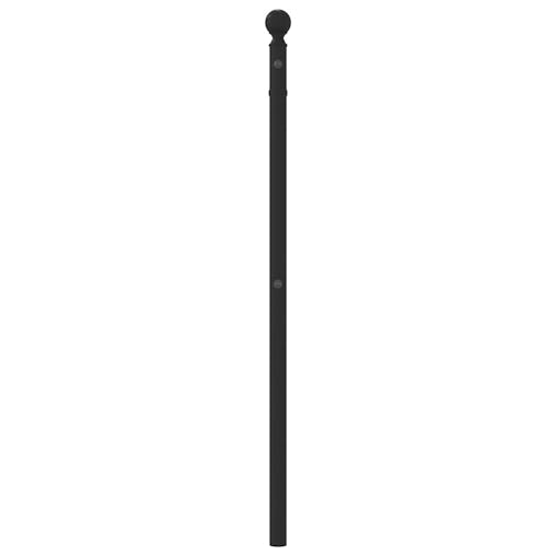 NNEVL Metal Headboard Black 90 cm