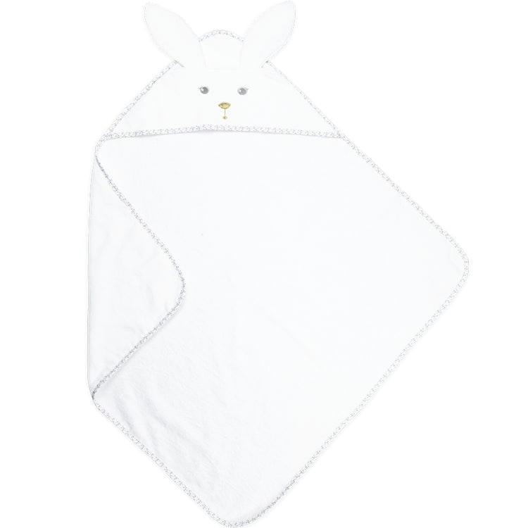 - Cape de bain lapin blanc 75x75 cm