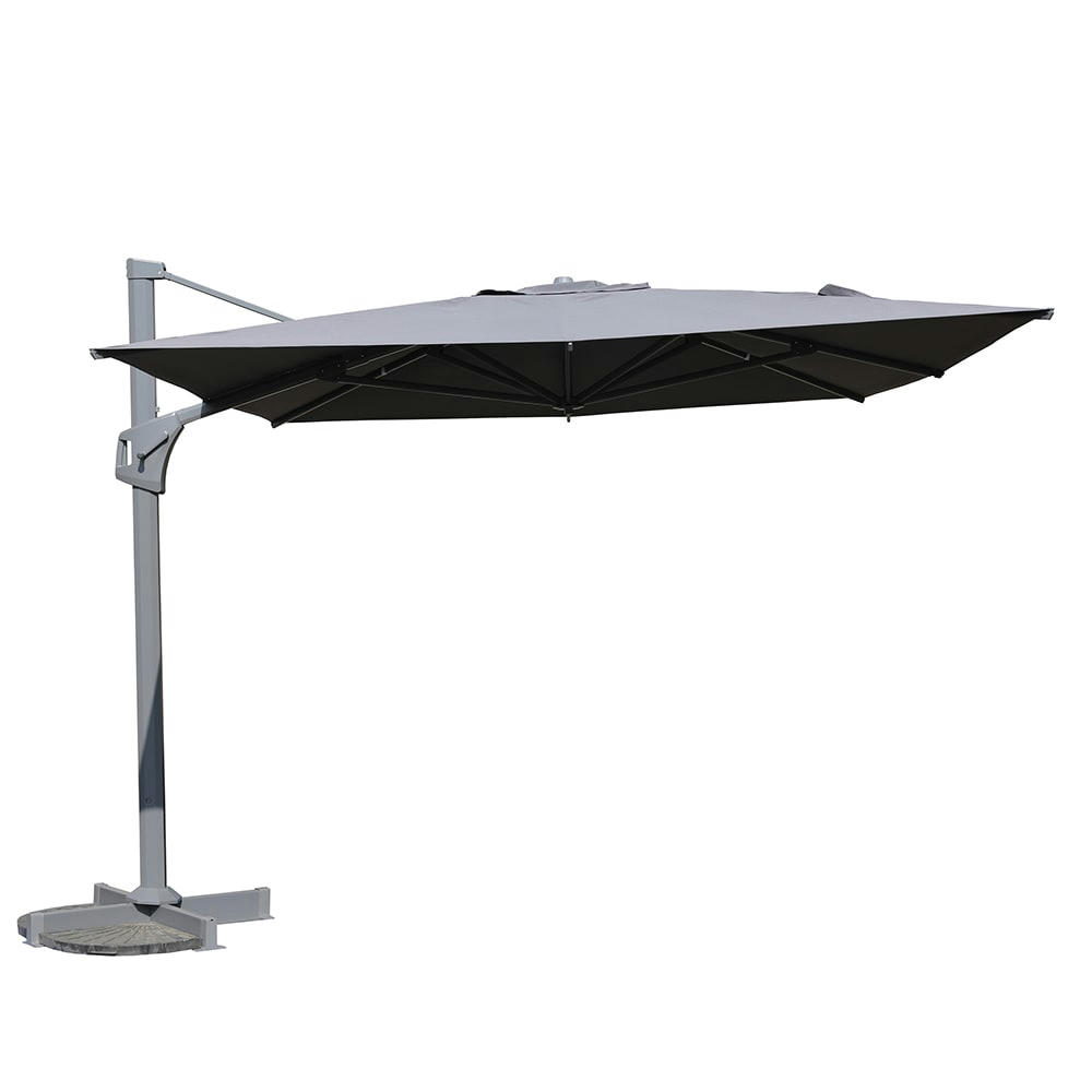 - Parasol déporté 4x3 m gris