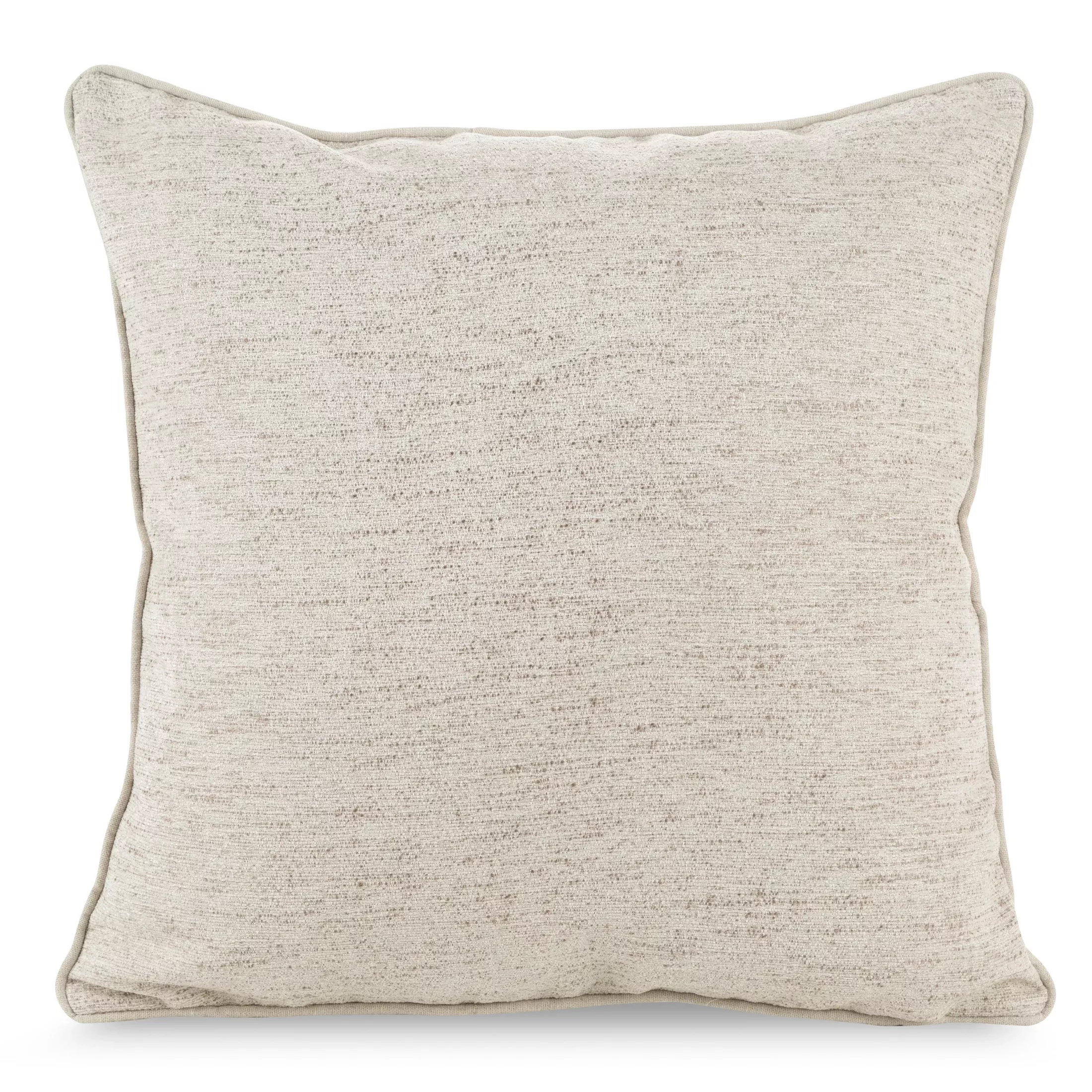 Poszewka na poduszkę 45x45 cm z szenilowego materiału kremowo, beżowa DEVI