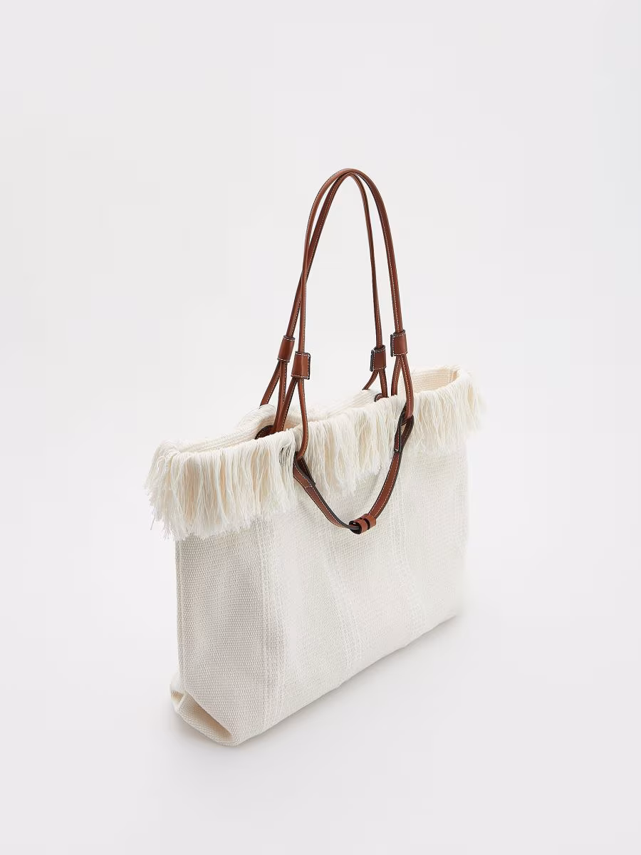 Shopper Bag With Fringes