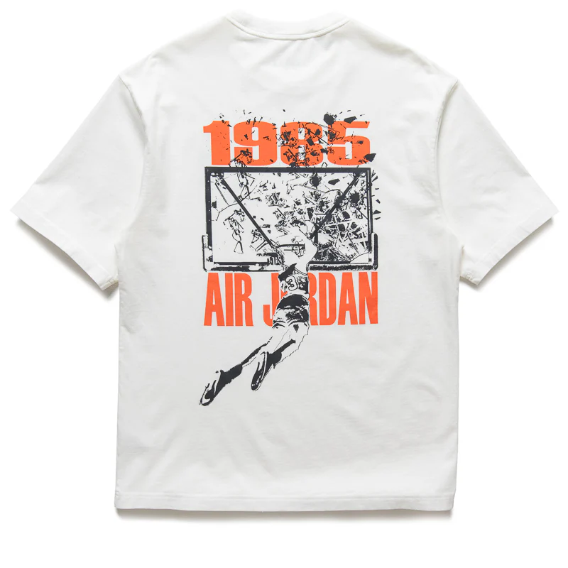 Jordan Brooklyn Oversized Graphic Tee - Sail/Off Noir