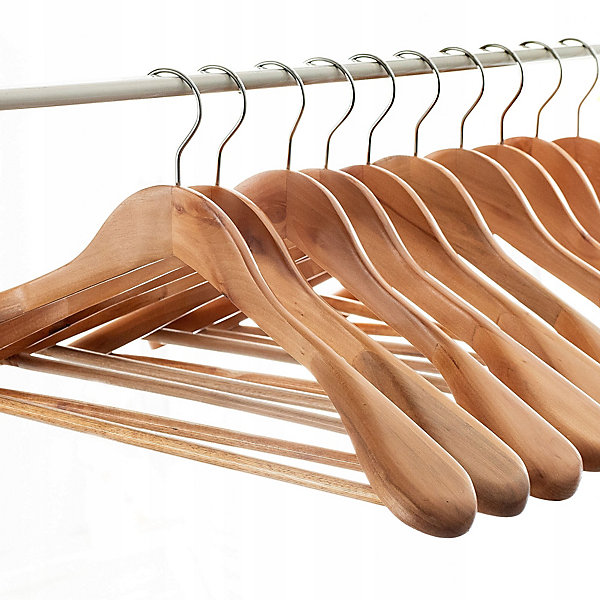KADAX Cintre en Bois Ensemble de Vêtements 6 pcs