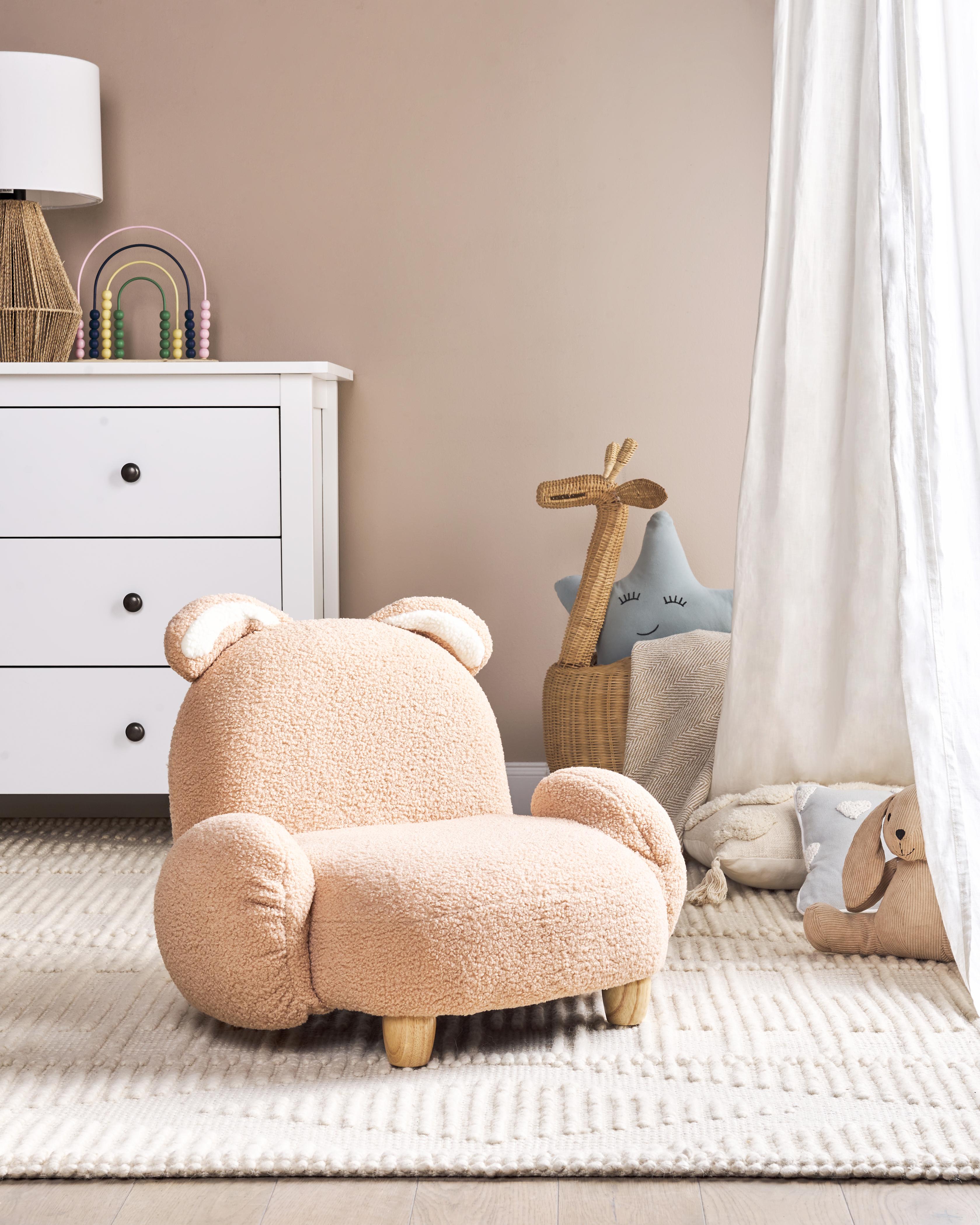 Kids Armchair Rabbit KANNA Boucle Beige