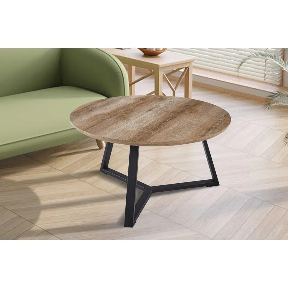 Paso' Decor Oud Eiken Salontafel - H41 x B80 x D80 cm